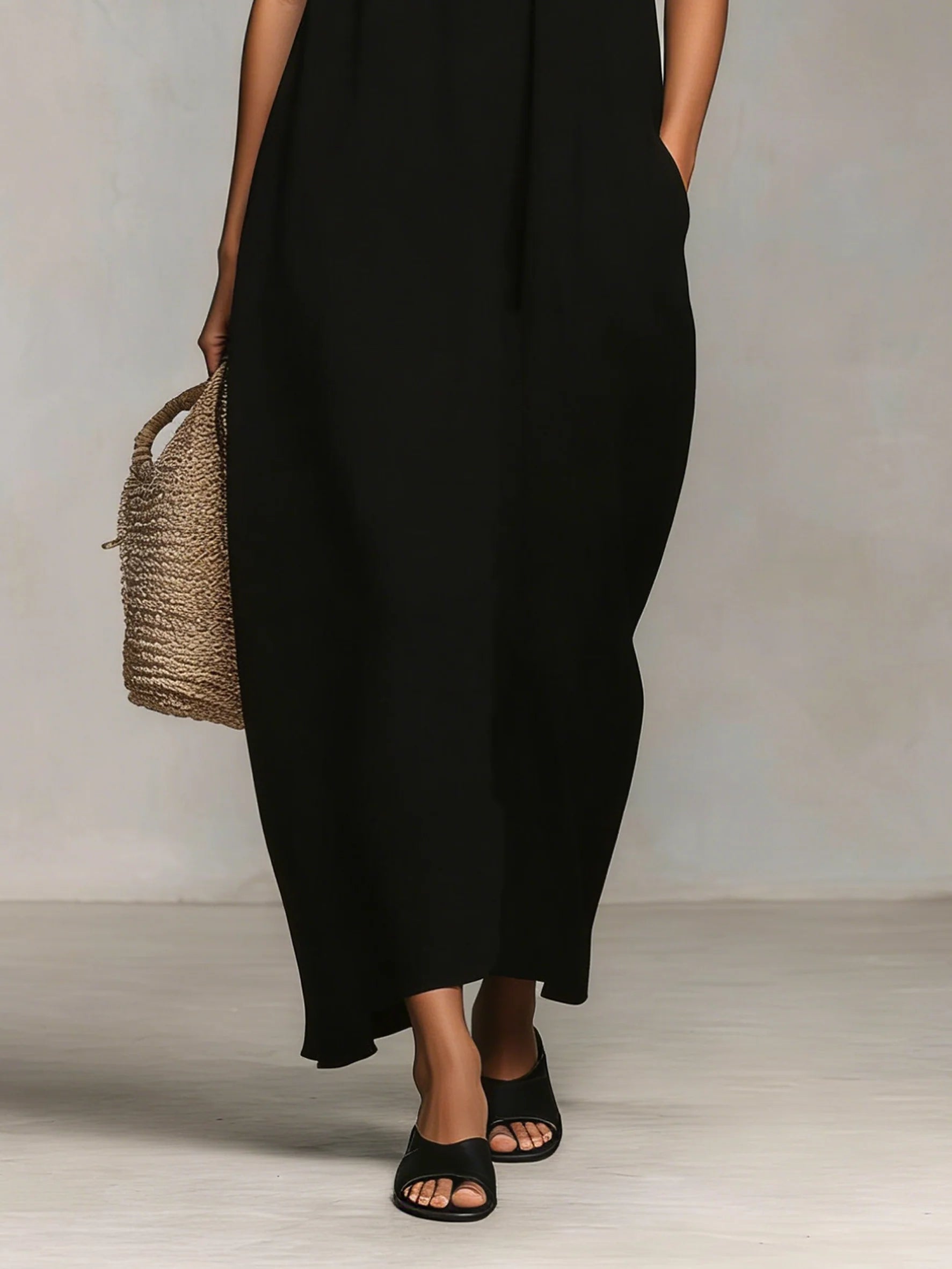 Mirelle™ | Vestido Maxi con Bloques de Colores y Tirantes de Espagueti