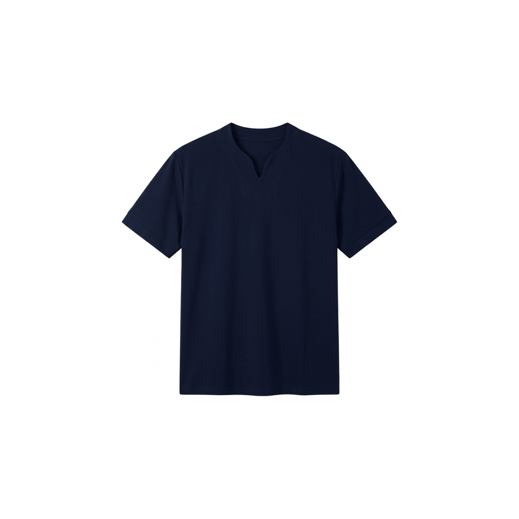 Camiseta deportiva de algodón con cuello en V para hombre: ideal para entrenar y el tiempo libre