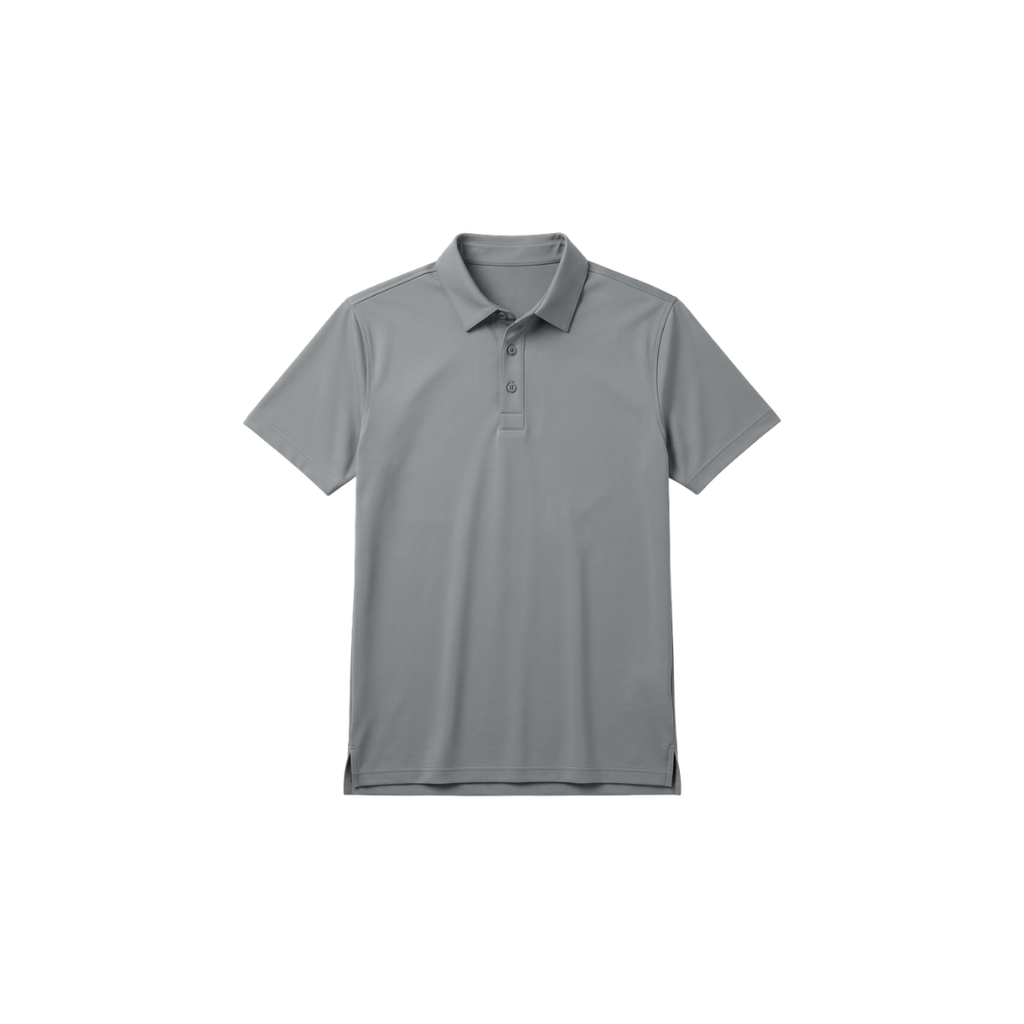 Camiseta de manga corta de secado rápido para hombre con cuello vuelto
