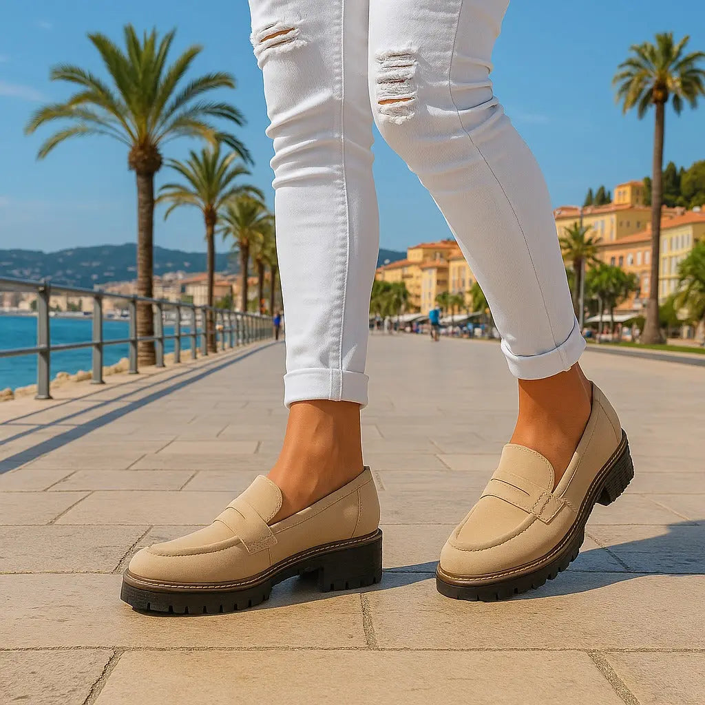 Nadia | Mocasines atemporales de ante