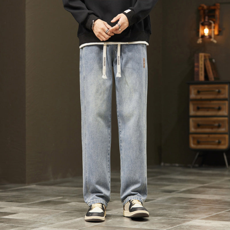 Jeans rectos holgados para hombre: corte moderno, tejido suave y ajuste cómodo para cualquier ocasión
