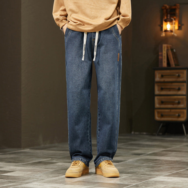 Jeans rectos holgados para hombre: corte moderno, tejido suave y ajuste cómodo para cualquier ocasión