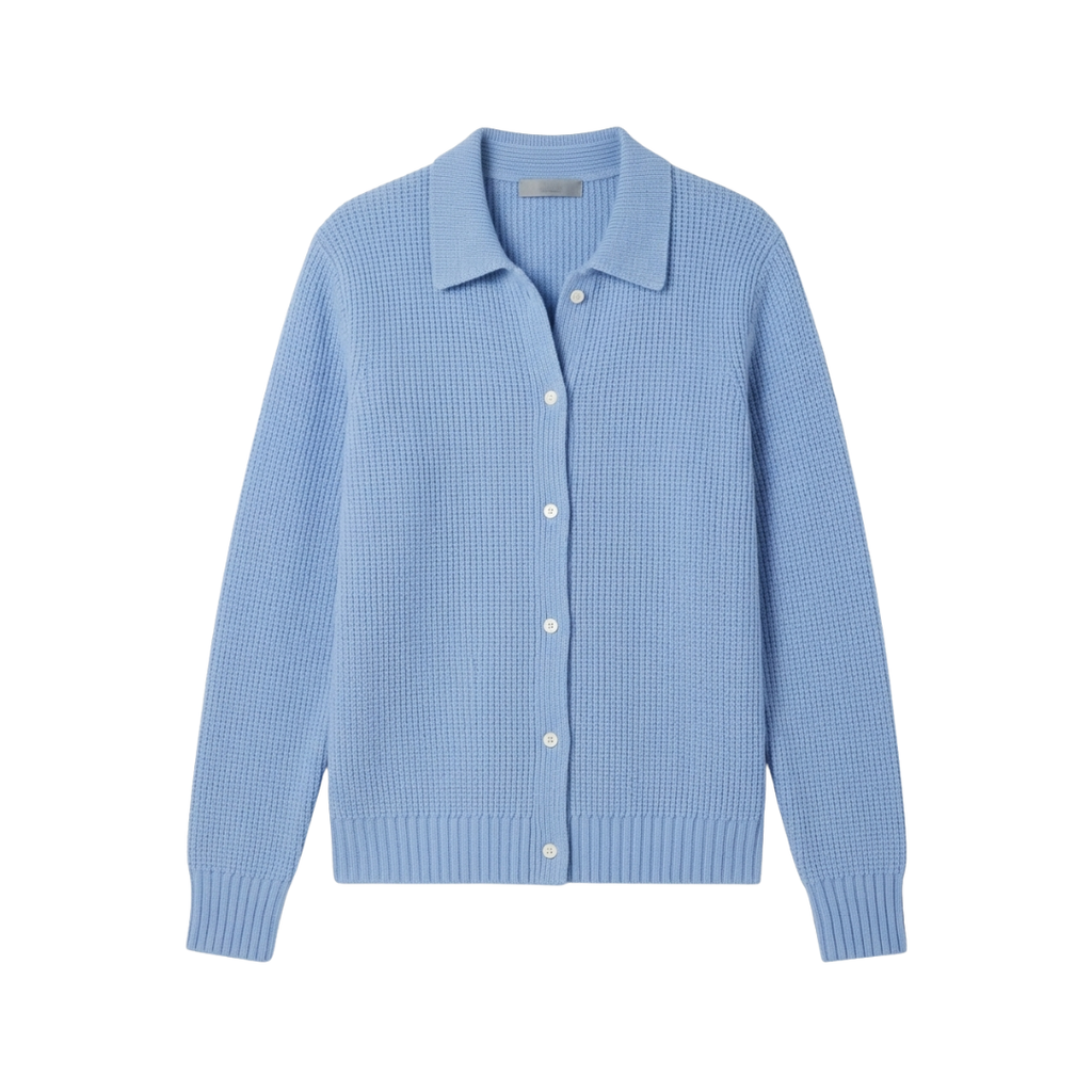 Elegante suéter de punto para mujer con cuello y bufanda