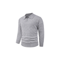 Chaleco de punto para hombre con solapas informales
