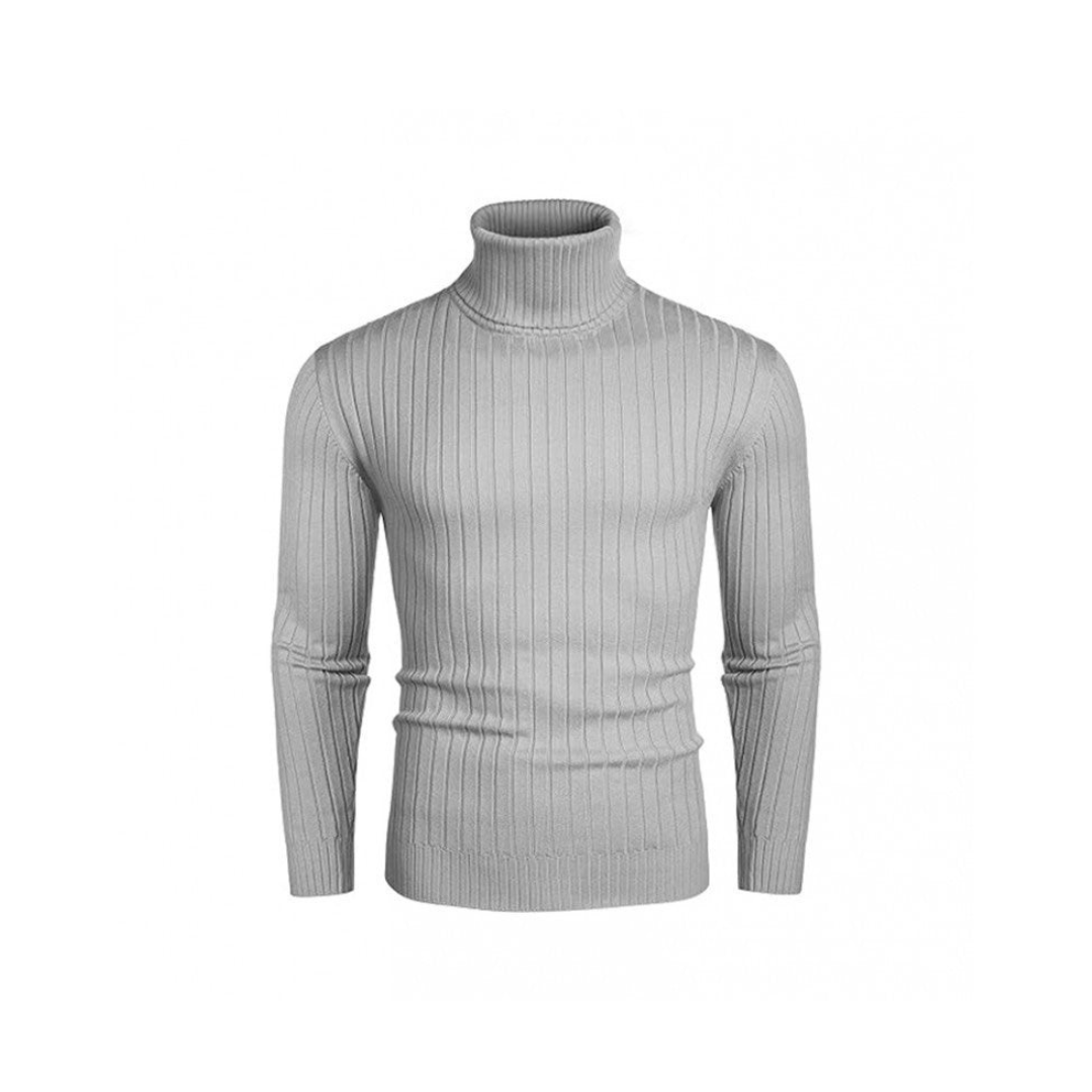 Jersey de punto elástico con cuello alto para hombre