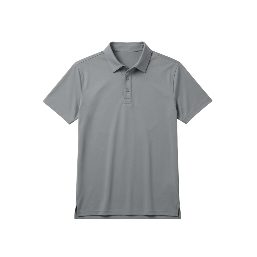 Camiseta de manga corta de secado rápido para hombre con cuello vuelto