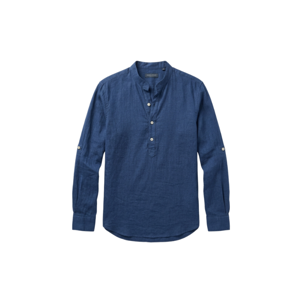 Camiseta Henley informal para hombre Envío gratuito