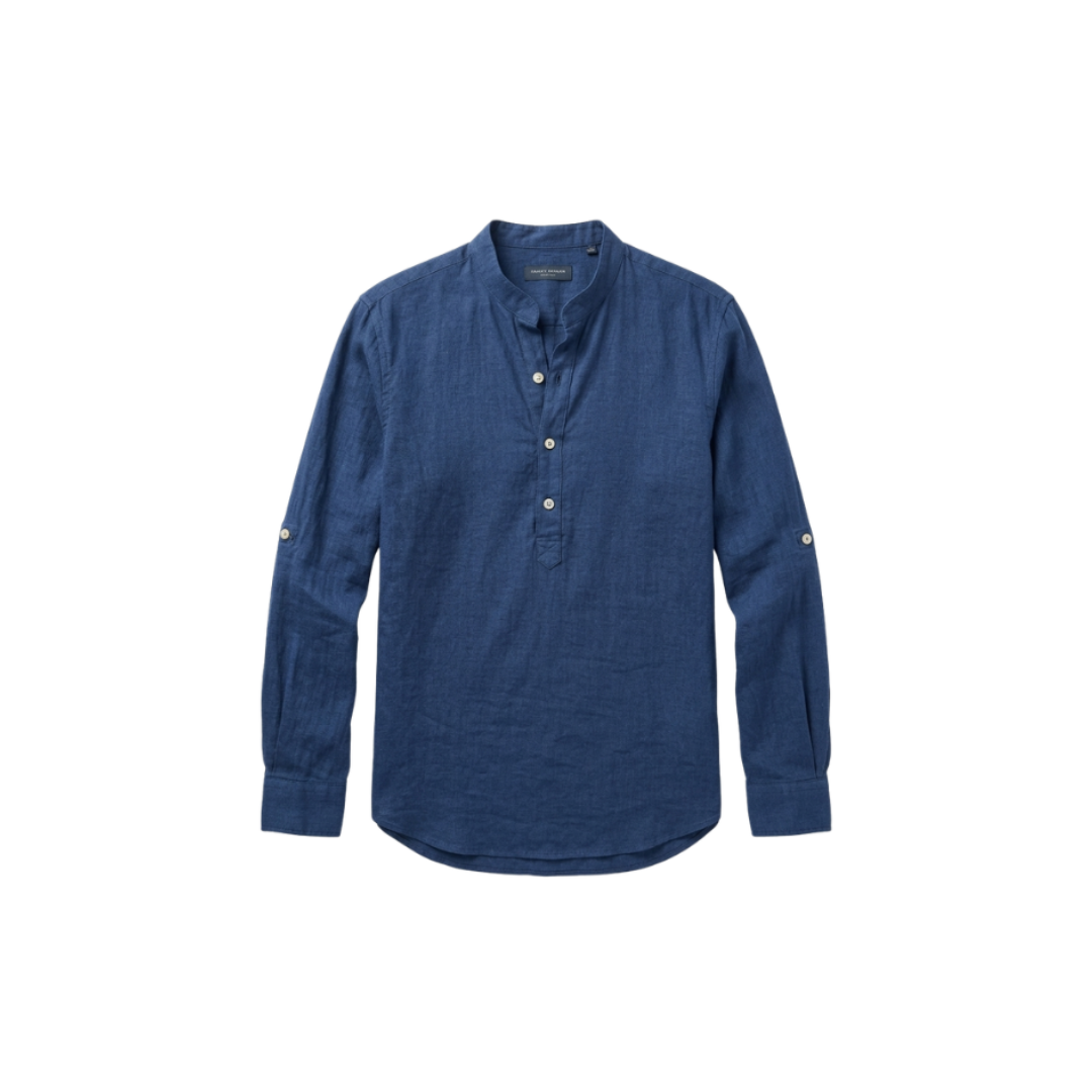 Camiseta Henley informal para hombre Envío gratuito