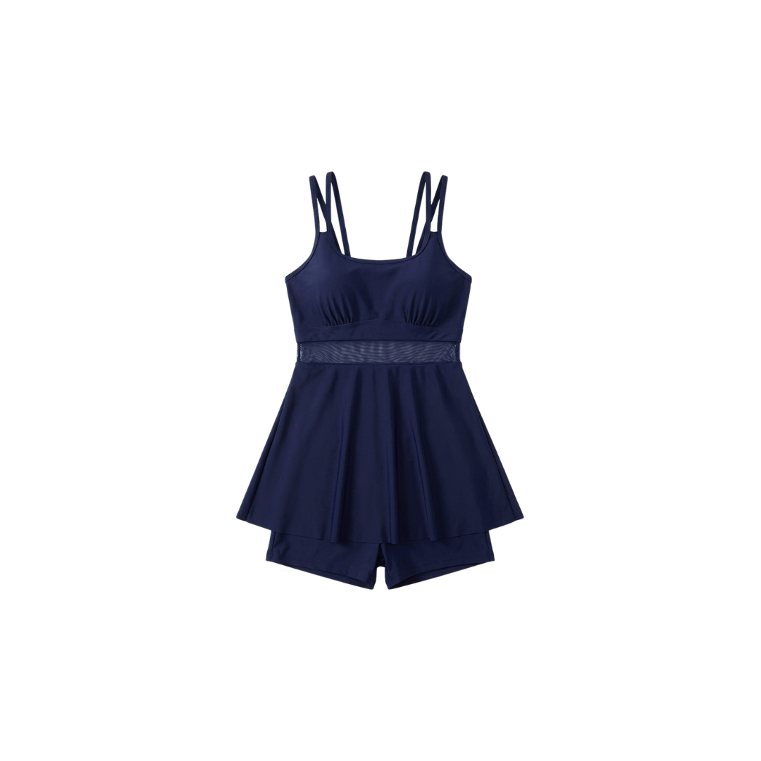 Conjunto de tankini de dos piezas de talle alto para mujer