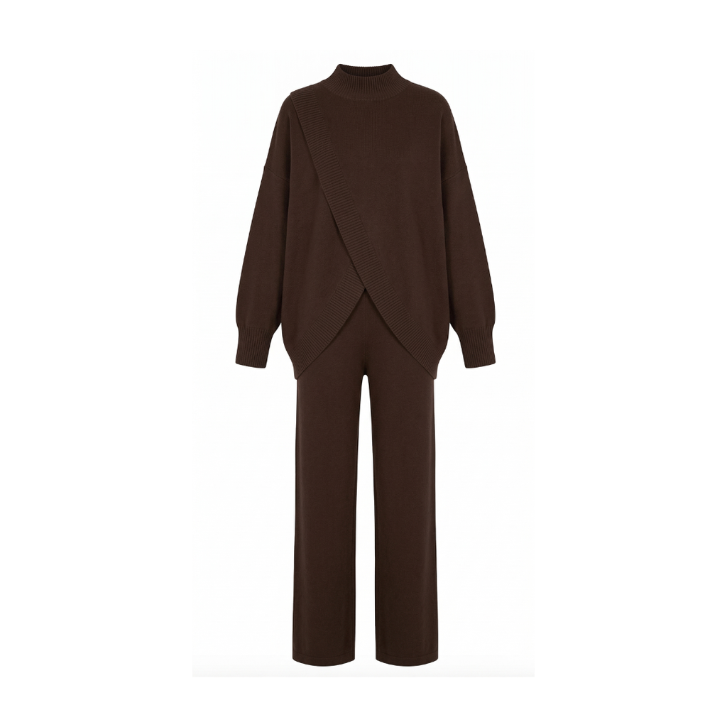 Conjunto de suéter y pantalón oversize para mujer