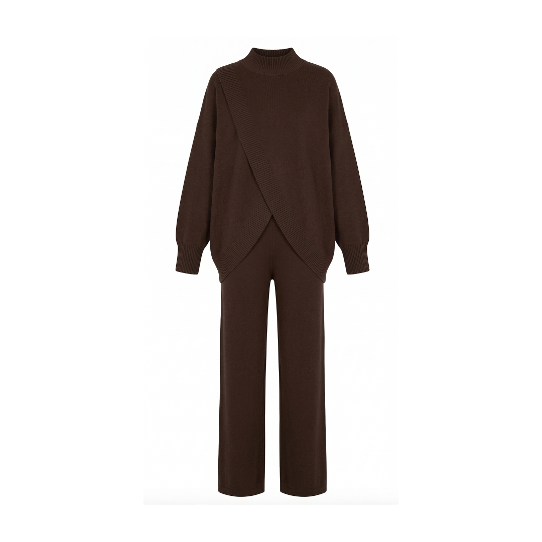 Conjunto de suéter y pantalón oversize para mujer
