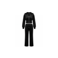 Conjunto deportivo de 2 piezas con cremallera completa para mujer