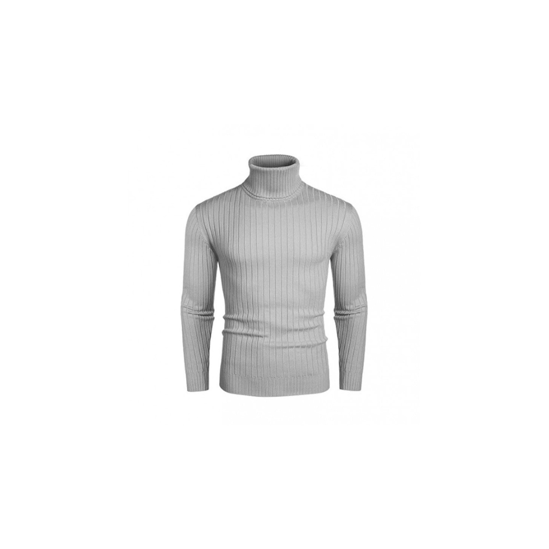 Jersey de punto elástico con cuello alto para hombre
