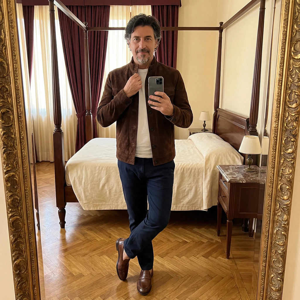 Chaqueta de ante Oltrarno