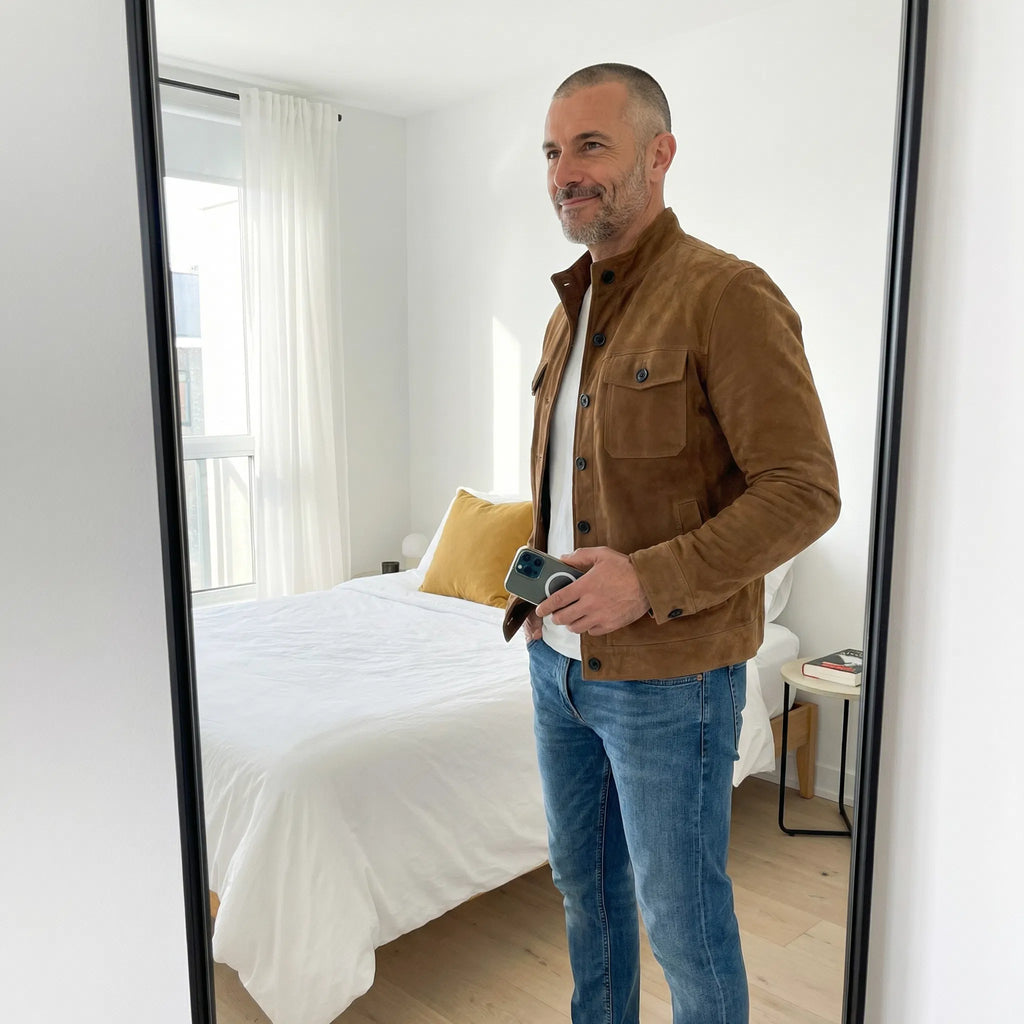 Chaqueta de ante Oltrarno