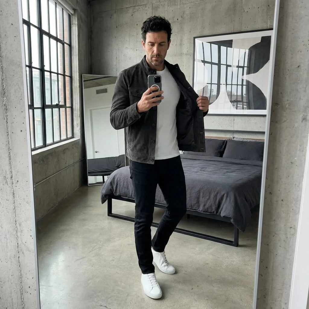Chaqueta de ante Oltrarno