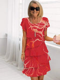 Génova – Vestido elegante y fluido con volantes