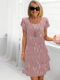 Isabelle – Vestido elegante fluido con volantes