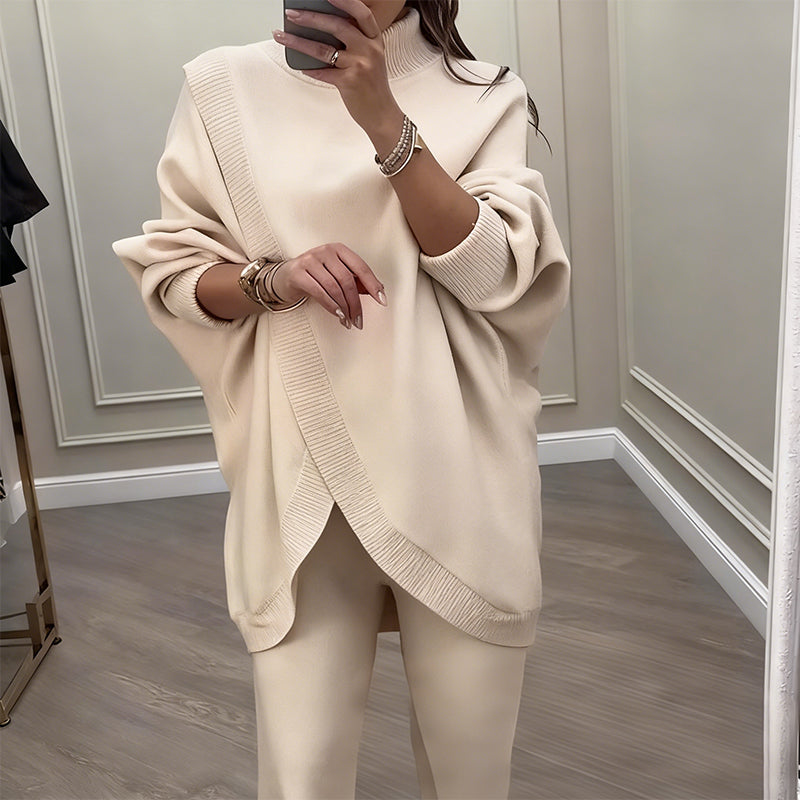 Conjunto de suéter y pantalón oversize para mujer