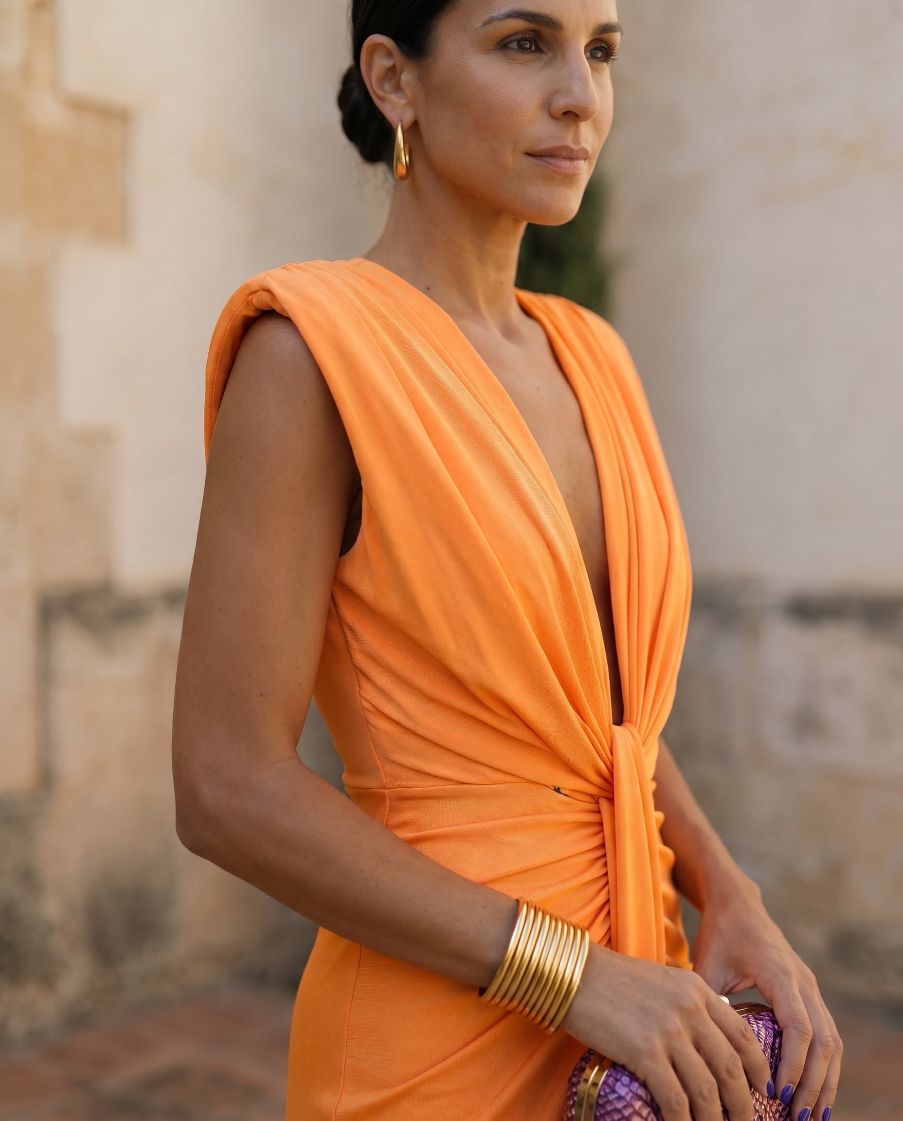 Selena | Vestido Drapé Ardiente