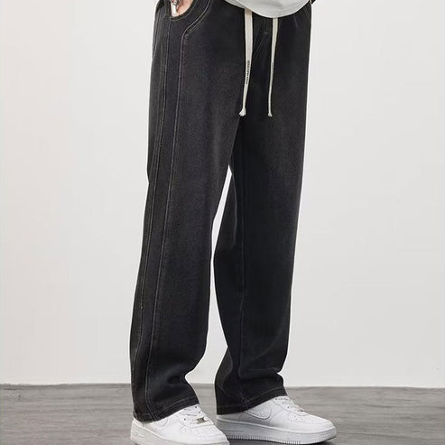 Jeans rectos holgados para hombre: corte moderno, tejido suave y ajuste cómodo para cualquier ocasión