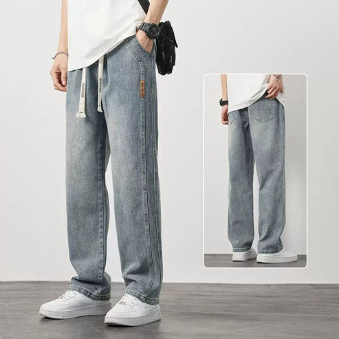 Jeans rectos holgados para hombre: corte moderno, tejido suave y ajuste cómodo para cualquier ocasión