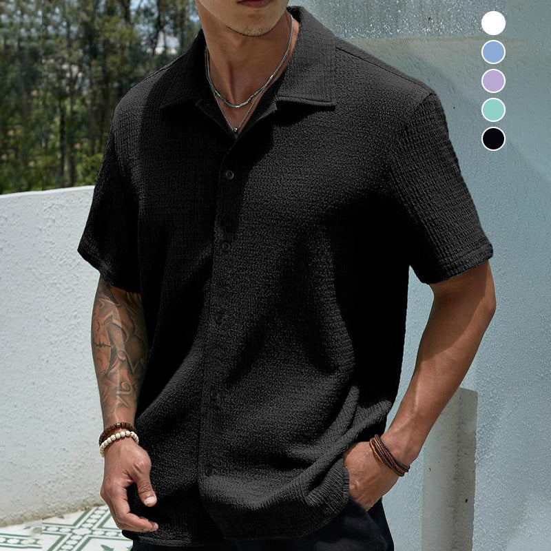Camisa de hombre entallada con tapeta – ¡Ahorra ahora 20 €!