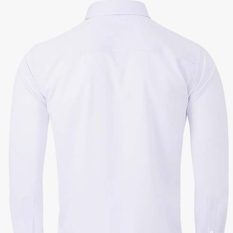 Camisa clásica de hombre para llevar debajo: manga larga, color liso, cómoda y atemporal