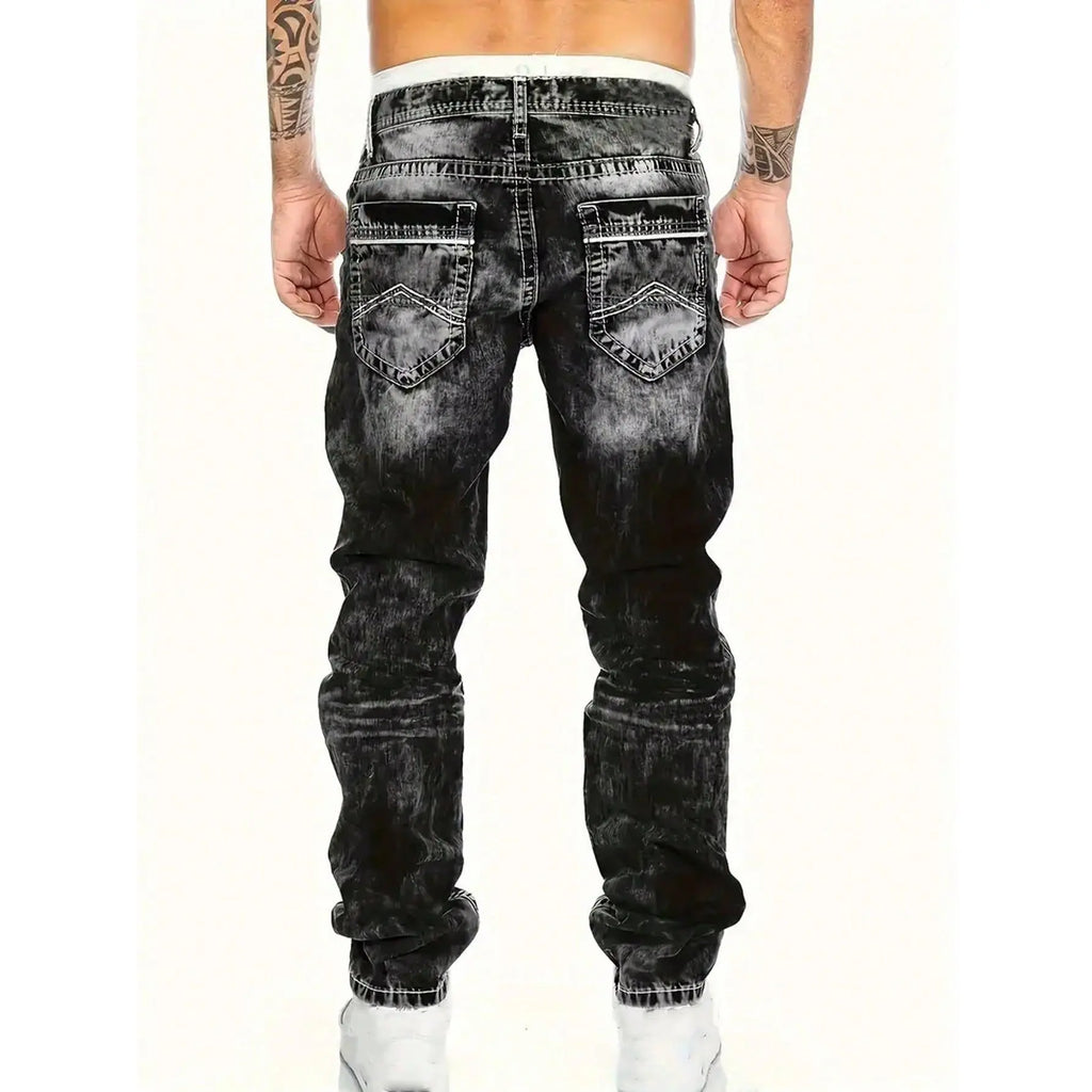 Jeans elásticos creativos para hombre, estilo minimalista, ideales para el verano, estilo emo